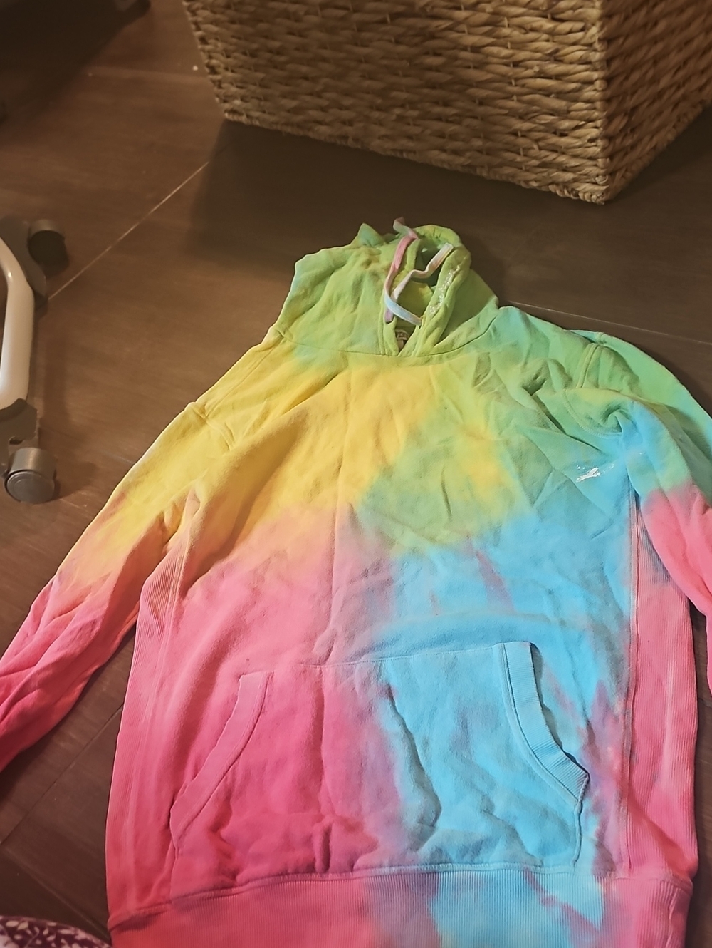 Pink Collection Tie-Dye Hooded Sweatshirt - Multicolor